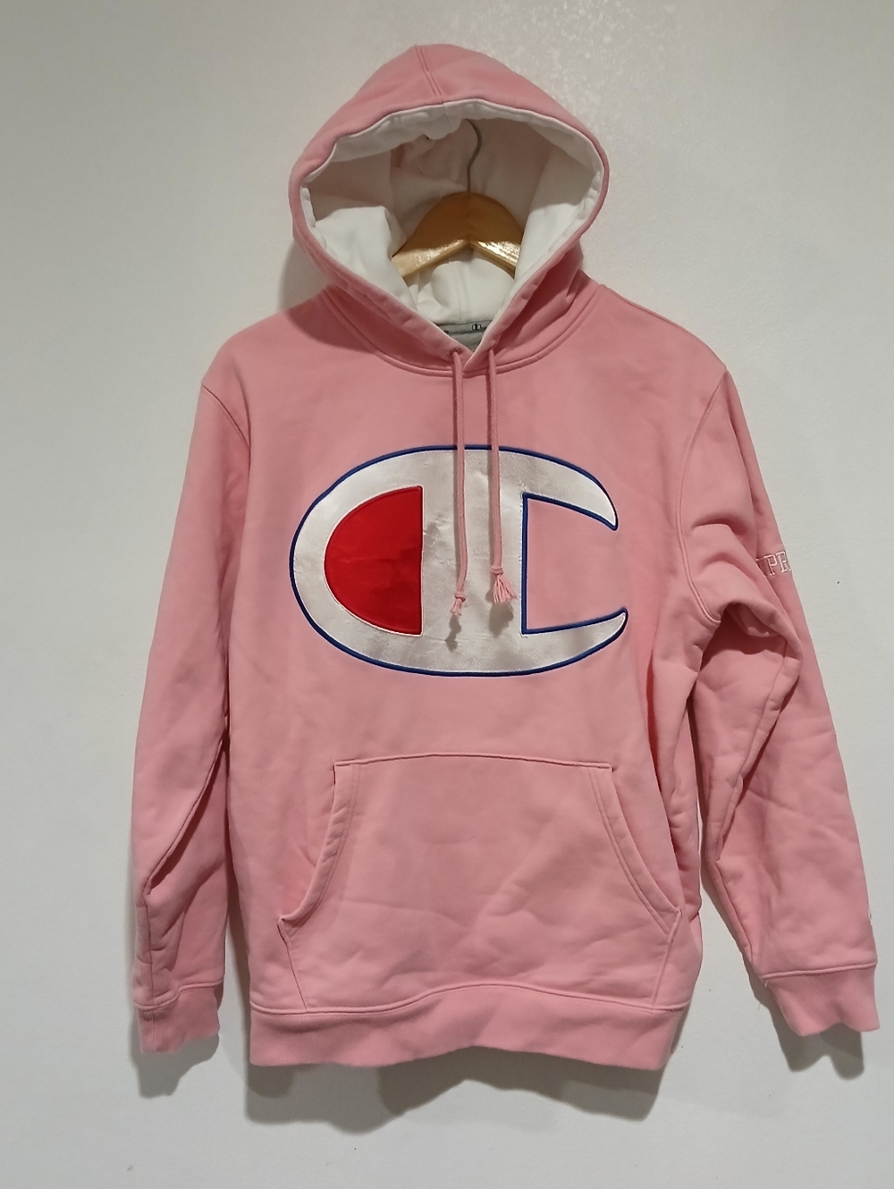 Supreme x Champion Satin Logo Unisex Hoodie Size: Medium